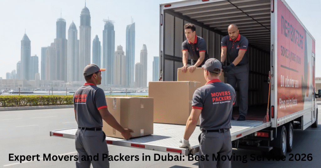 Expert movers and packers in Dubai team loading furniture safely into truck