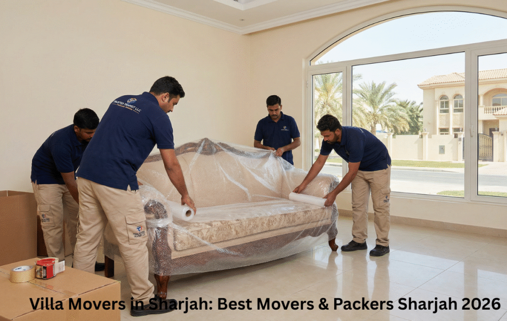 Experienced movers and packers in Sharjah protecting villa furniture