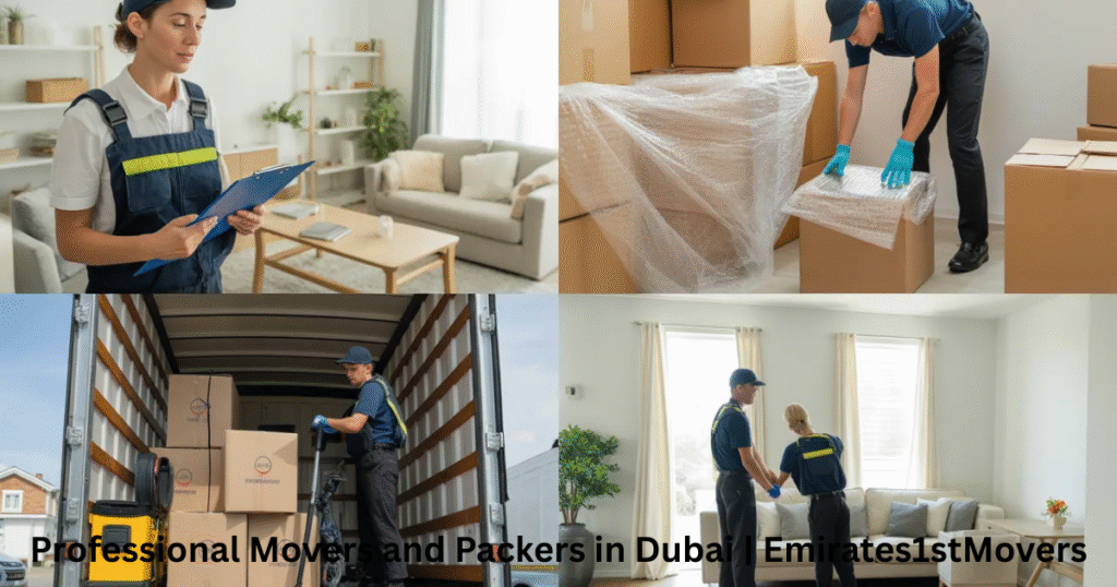 Step by step professional moving process in Dubai
