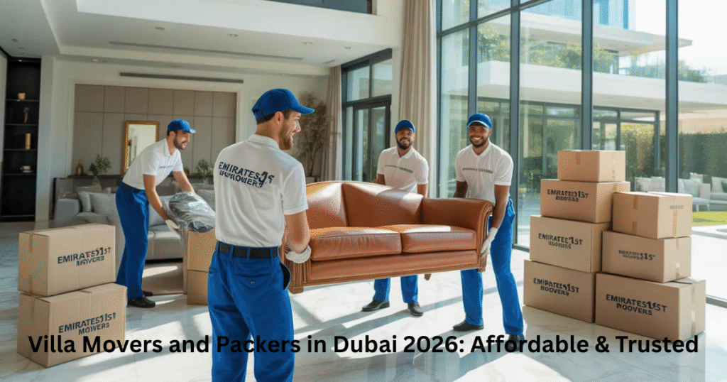 Reliable villa movers in Dubai providing stress-free relocation by Emirates1stMovers