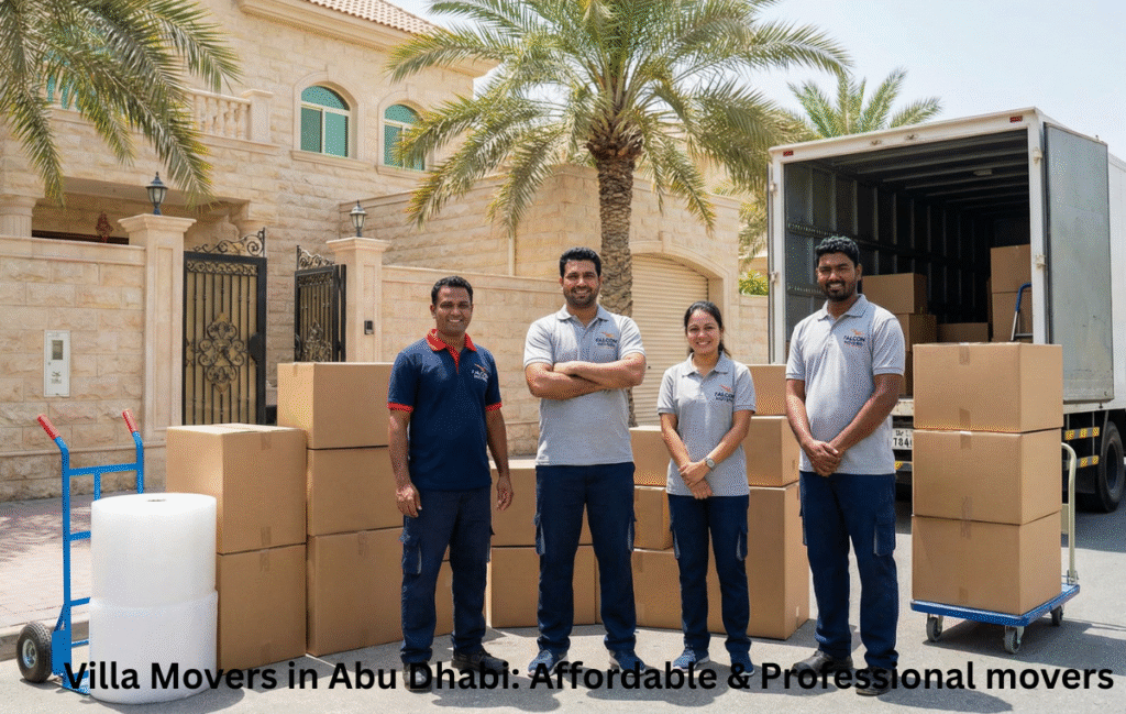 Trusted villa movers in Abu Dhabi with professional equipment