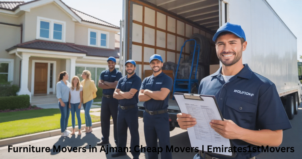 Licensed and insured furniture movers in Ajman team with satisfied customers