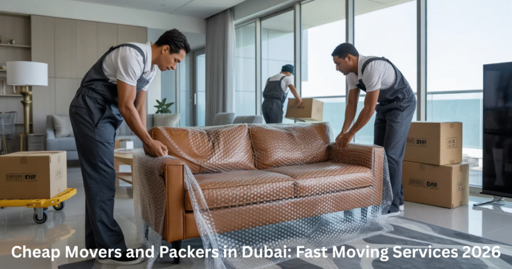 Professional cheap movers and packers in Dubai packing household furniture safely